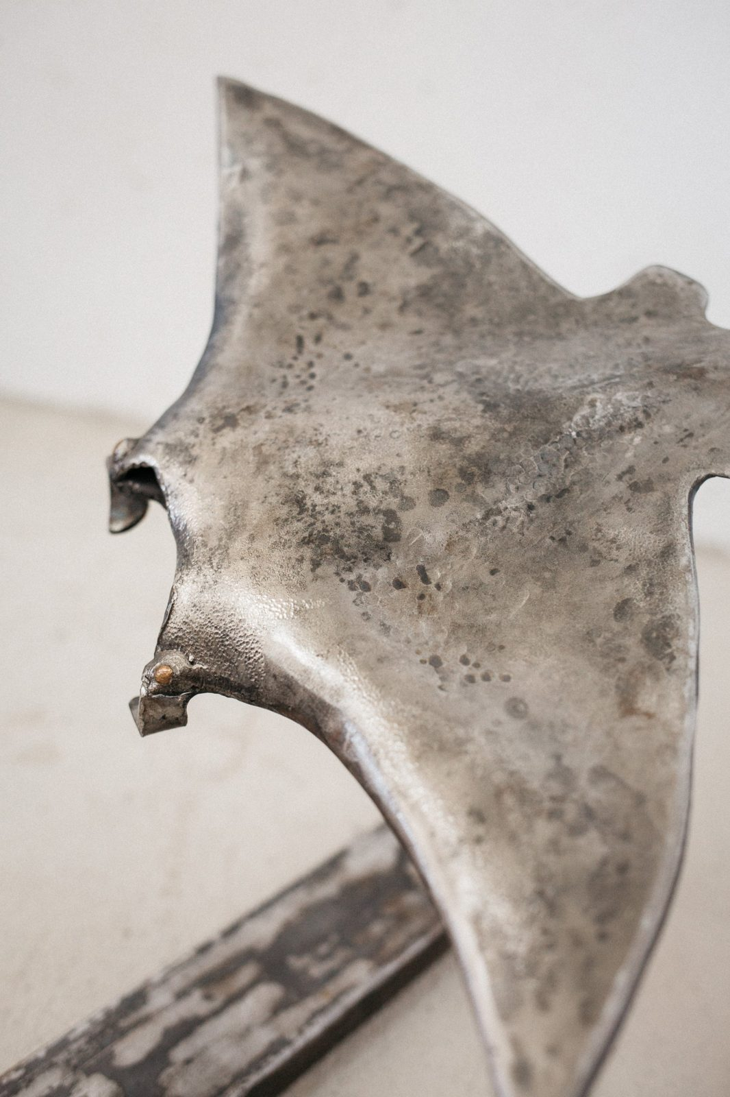Detalhe de raia em ferro forjado