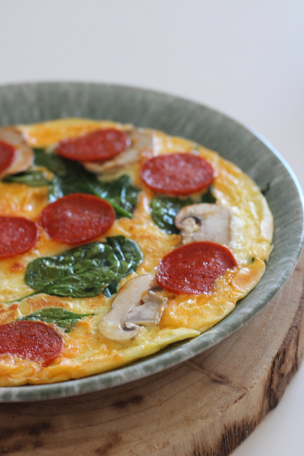 Omelete com espinafres, cogumelos e chouriço, Temperos da Argas